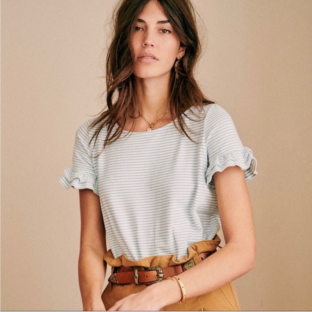 Sezane Lisa knit top, size L